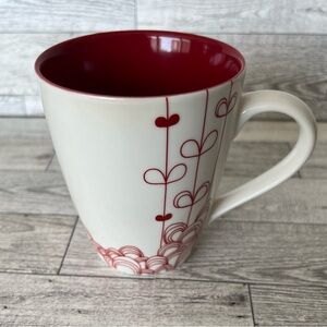 Starbucks 2009 Mug‎ Cup Red hearts Bone China  retired Love NOS!  rare!